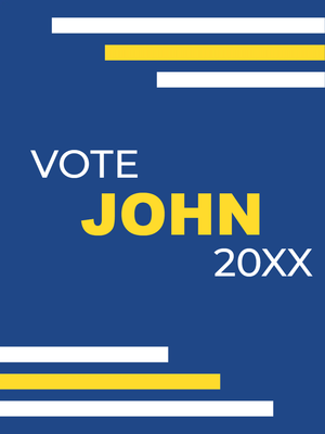 Custom Outdoor Yard Signs Multiple Sizes Vote John