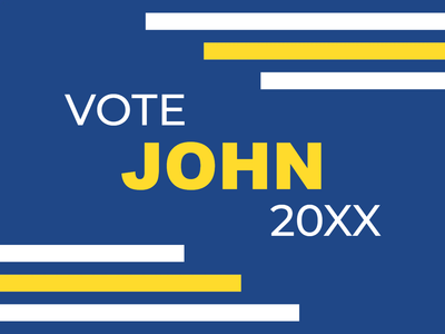 Custom Outdoor Yard Signs Multiple Sizes Vote John
