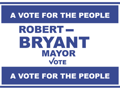 Custom Outdoor Yard Signs Multiple Sizes Vote for Mayor