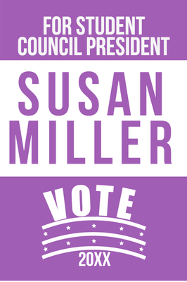 Custom Outdoor Yard Signs Multiple Sizes Student Council