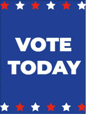 Custom Outdoor Yard Signs Multiple Sizes Vote Today