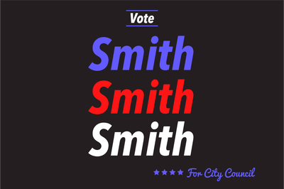 Custom Outdoor Yard Signs Multiple Sizes Smith City Council