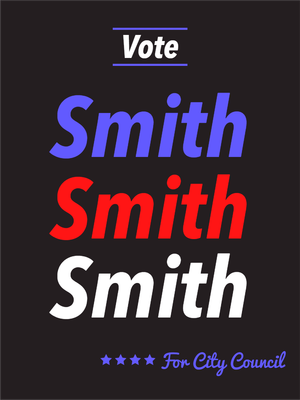 Custom Outdoor Yard Signs Multiple Sizes Smith City Council