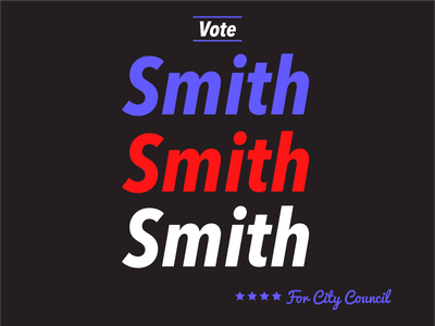 Custom Outdoor Yard Signs Multiple Sizes Smith City Council