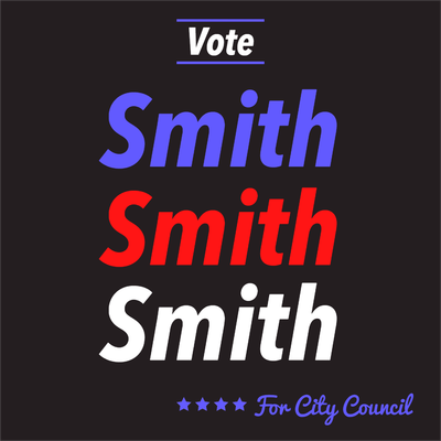 Custom Outdoor Yard Signs Multiple Sizes Smith City Council