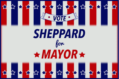 Custom Outdoor Yard Signs Multiple Sizes Vote For Mayor