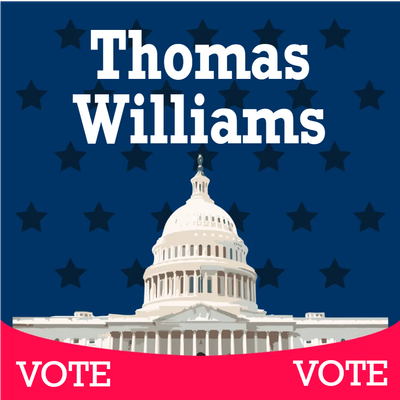 Custom Outdoor Yard Signs Multiple Sizes Vote Thomas Williams