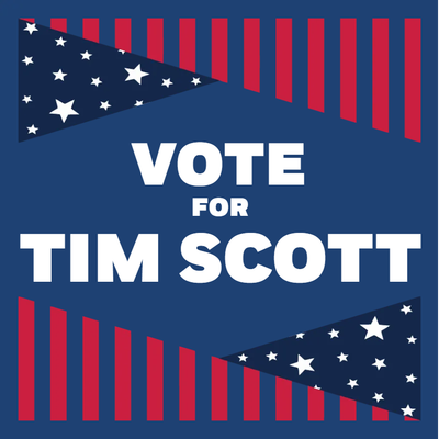 Custom Outdoor Yard Signs Multiple Sizes Vote Tim Scott