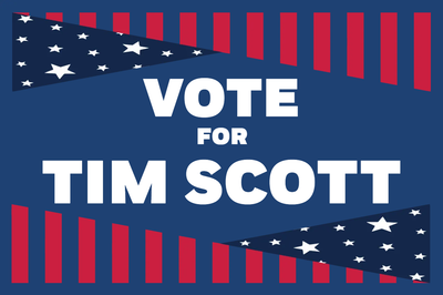 Custom Outdoor Yard Signs Multiple Sizes Vote Tim Scott