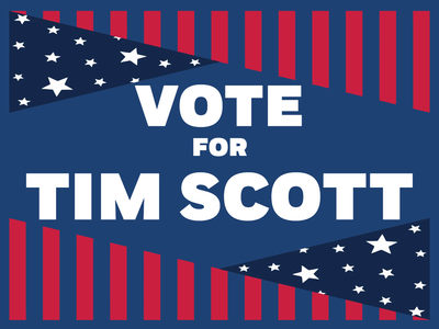 Custom Outdoor Yard Signs Multiple Sizes Vote Tim Scott