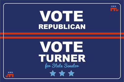Custom Outdoor Yard Signs Multiple Sizes Turner State Senator