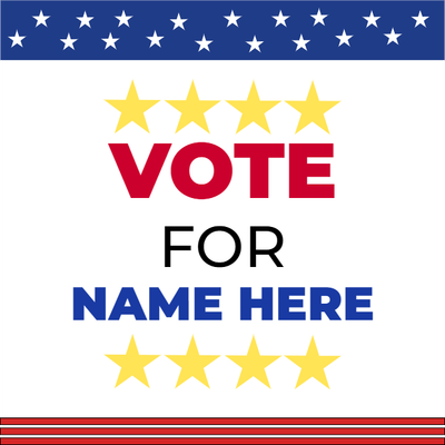 Custom Outdoor Yard Signs Multiple Sizes Vote