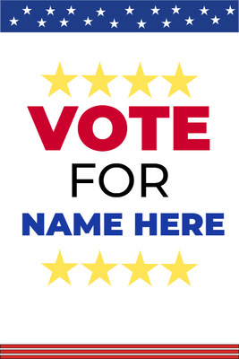 Custom Outdoor Yard Signs Multiple Sizes Vote