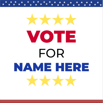 Custom Outdoor Yard Signs Multiple Sizes Vote