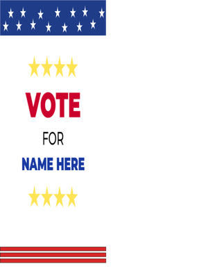Custom Outdoor Yard Signs Multiple Sizes Vote