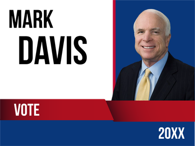 Custom Outdoor Yard Signs Multiple Sizes Vote