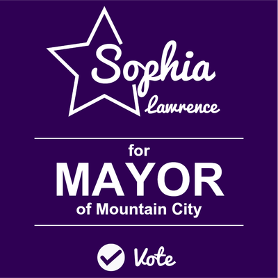 Custom Outdoor Yard Signs Multiple Sizes Mountain City Mayor