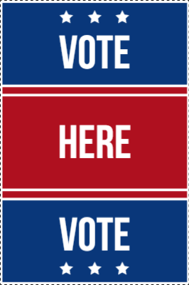 Custom Outdoor Yard Signs Multiple Sizes Vote