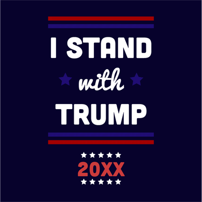 Custom Outdoor Yard Signs Multiple Sizes Stand With Trump