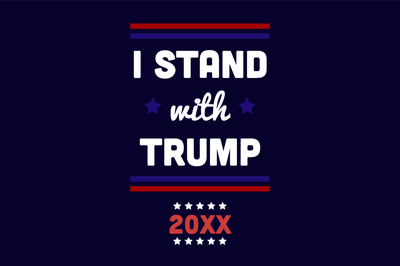 Custom Outdoor Yard Signs Multiple Sizes Stand With Trump