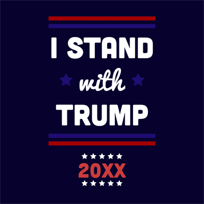Custom Outdoor Yard Signs Multiple Sizes Stand With Trump
