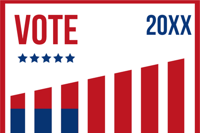 Custom Outdoor Yard Signs Multiple Sizes Vote 20XX