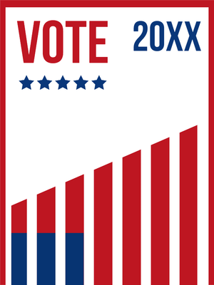 Custom Outdoor Yard Signs Multiple Sizes Vote 20XX
