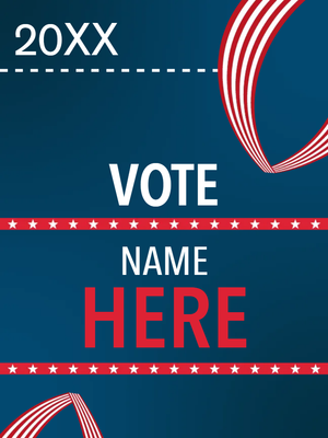Custom Outdoor Yard Signs Multiple Sizes Vote Here