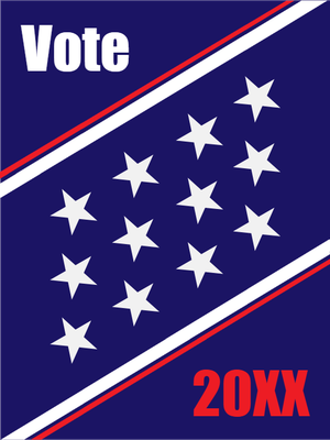Custom Outdoor Yard Signs Multiple Sizes Vote 20xx