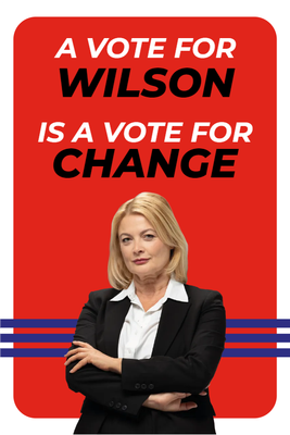 Custom Outdoor Yard Signs Multiple Sizes Vote for Wilson