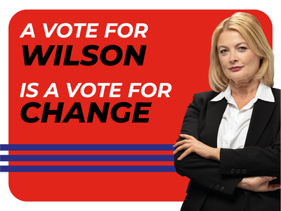 Custom Outdoor Yard Signs Multiple Sizes Vote for Wilson