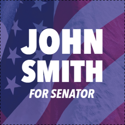 Custom Outdoor Yard Signs Multiple Sizes Senator