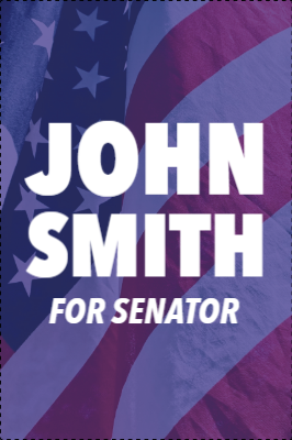 Custom Outdoor Yard Signs Multiple Sizes Senator