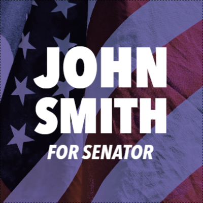 Custom Outdoor Yard Signs Multiple Sizes Senator