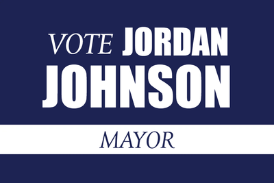 Custom Outdoor Yard Signs Multiple Sizes Johnson For Mayor