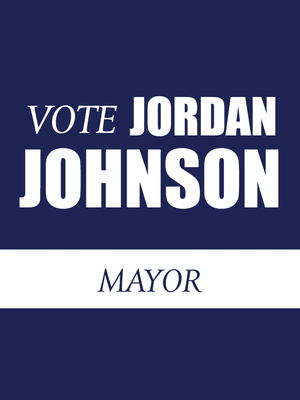 Custom Outdoor Yard Signs Multiple Sizes Johnson For Mayor