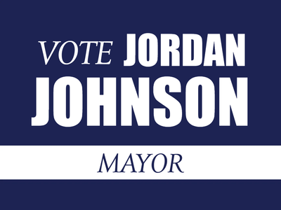 Custom Outdoor Yard Signs Multiple Sizes Johnson For Mayor