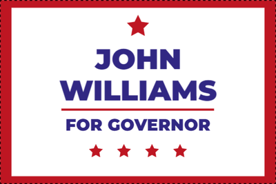 Custom Outdoor Yard Signs Multiple Sizes Governor
