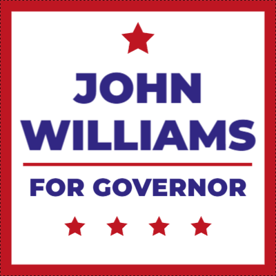 Custom Outdoor Yard Signs Multiple Sizes Governor