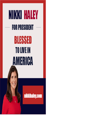 Custom Outdoor Yard Signs Multiple Sizes Nikki Haley For President