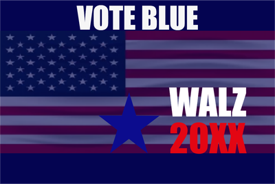Custom Outdoor Yard Signs Multiple Sizes Vote Blue Walz