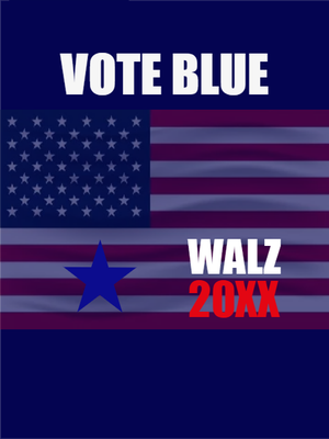 Custom Outdoor Yard Signs Multiple Sizes Vote Blue Walz