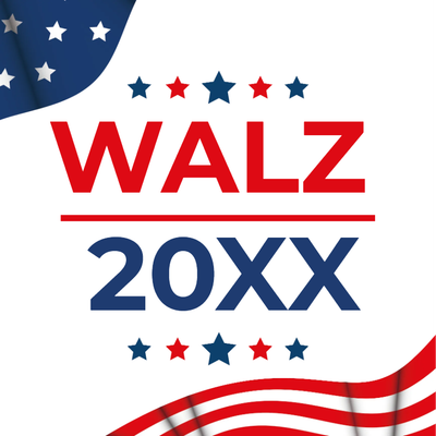 Custom Outdoor Yard Signs Multiple Sizes Vote Tim Walz