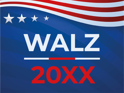 Custom Outdoor Yard Signs Multiple Sizes Vote For Walz