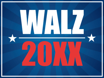 Custom Outdoor Yard Signs Multiple Sizes Tim Walz Vice