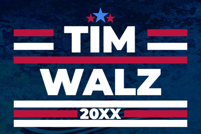 Custom Outdoor Yard Signs Multiple Sizes Tim Walz For  USA