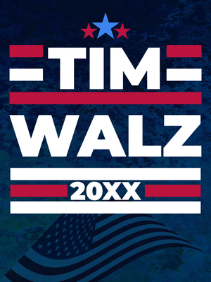 Custom Outdoor Yard Signs Multiple Sizes Tim Walz For  USA