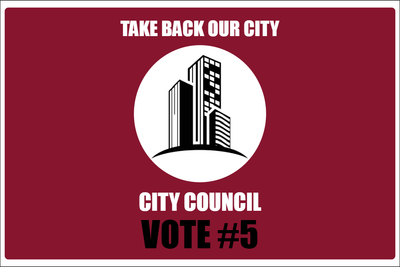 Custom Outdoor Yard Signs Multiple Sizes City Council