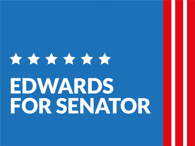 Custom Outdoor Yard Signs Multiple Sizes Edwards For Senator