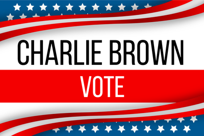 Custom Outdoor Yard Signs Multiple Sizes Vote Charlie Brown